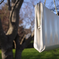 Vintage White Clutch