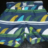 Navy/Green/Yellow Swim Trunks-NEW-CIRCO Size 12 Months