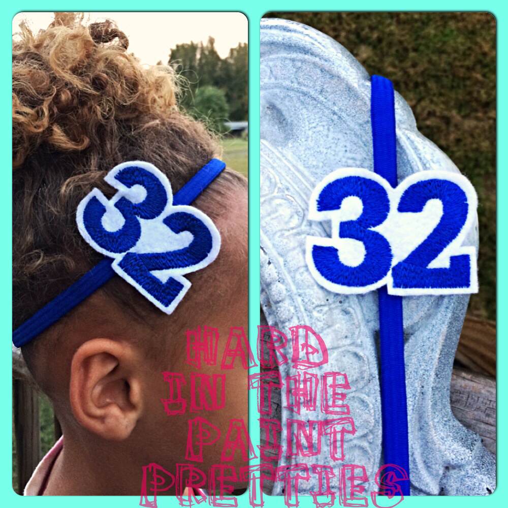 Custom Sports Number Headband on Storenvy