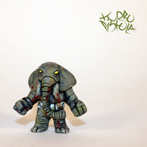 ELEPHANTOS "ZOMBIE" hand painted resin mini figure