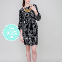 Emilee Dress-Tribal Ikat 
