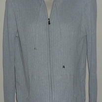 Gray Hooded/Zip Sweater-Lilo Maternity Size Large