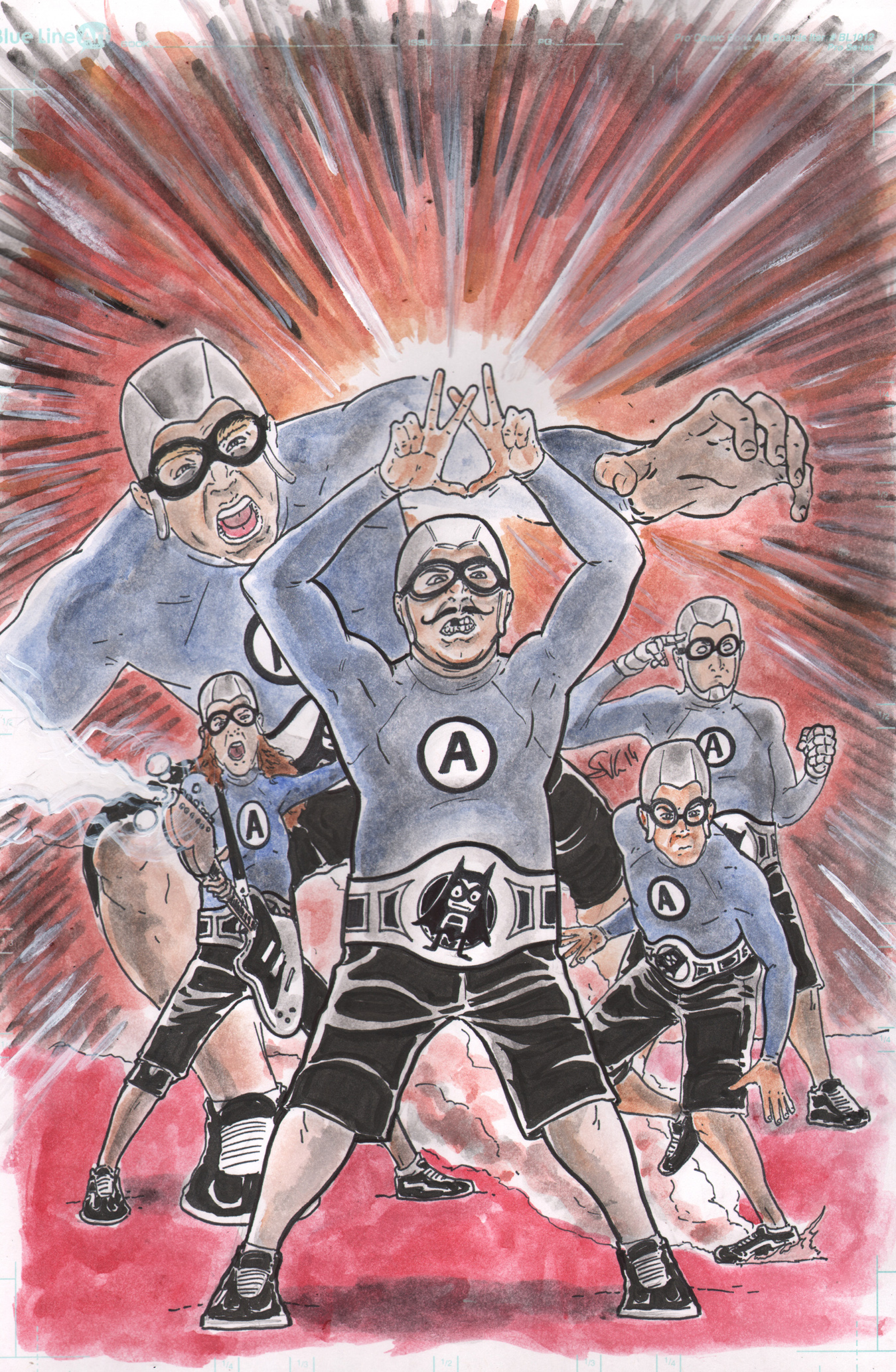 The Aquabats! Awesome Forces (Original Art) on Storenvy