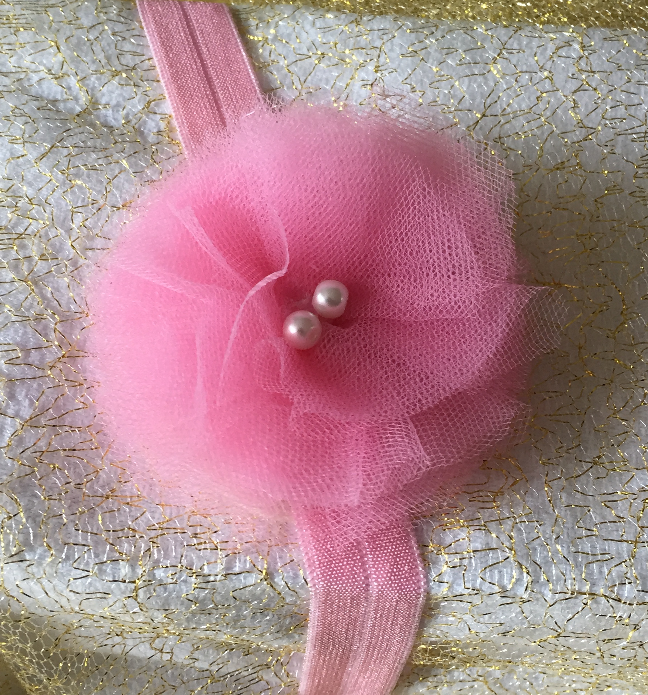 Vibrant Pink Elastic Headband Infant on Storenvy