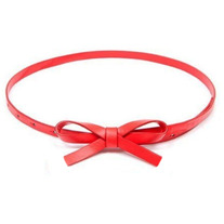 Red Bow Waist Belt XS
