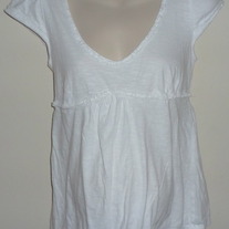 Short Sleeve White Shirt-Liz Lange Maternity Size Small  