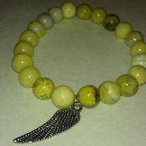 Green Angel Wing Bracelet