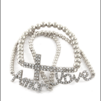 Cross Love Amor Bracelet  Silver