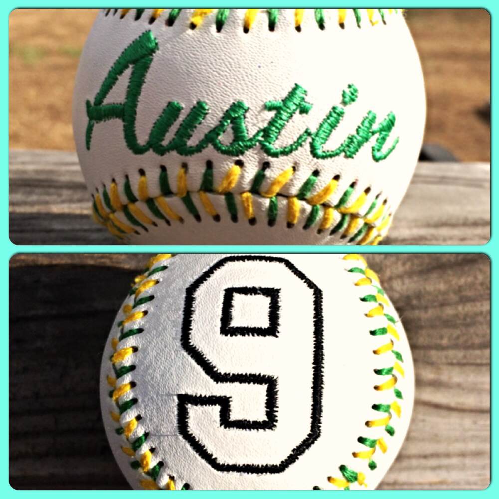 Custom Embroidered Baseball on Storenvy