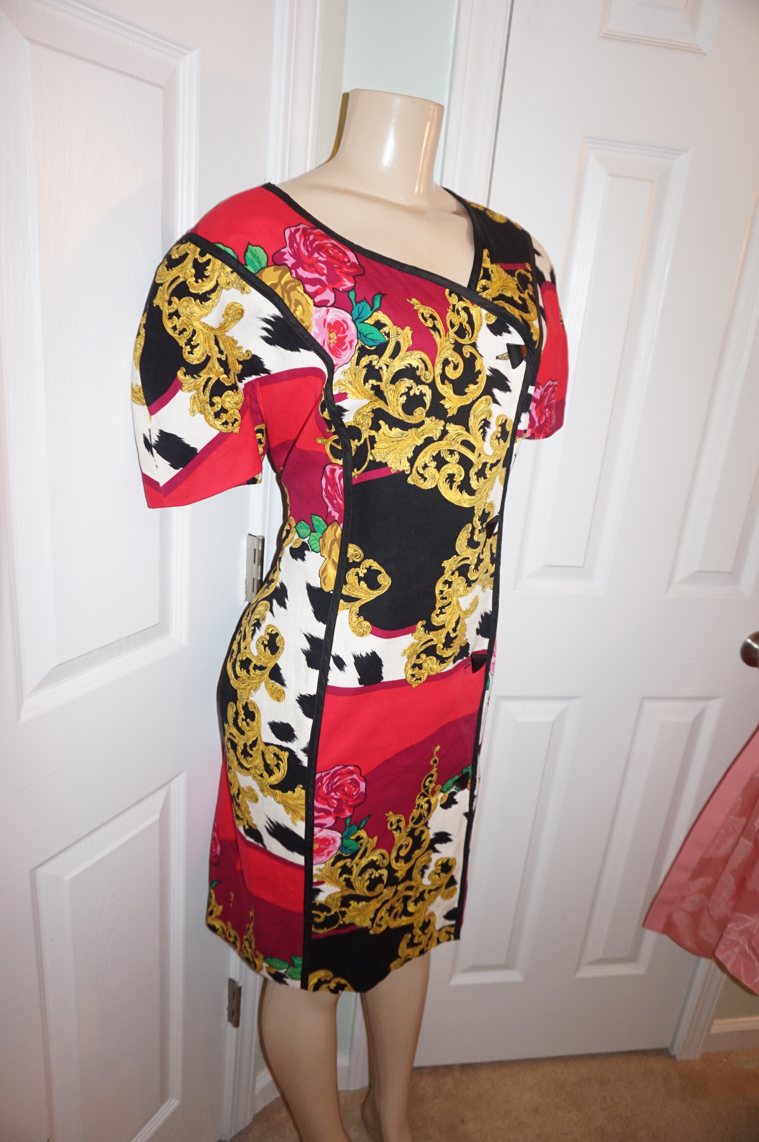 Divaxpress Resale Vintage Constance Saunders Versace Style Dress Size