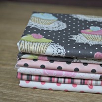 Fat quarter Bundle- Michael Miller Cupcake 