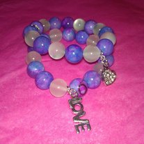 Purple Bubblegum Bracelets (Little Diva Collection)