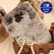 New Chic Elegant Synthetic Rabbit Fur Samsung Galaxy Note 2 N7100 Case