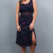 Navy Rose Dress