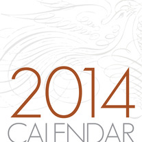 Vintage Bird Desktop Calendar