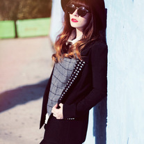 Studded Black Blazer