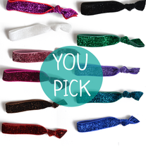Glitter Hair Tie - You Pick the Color
