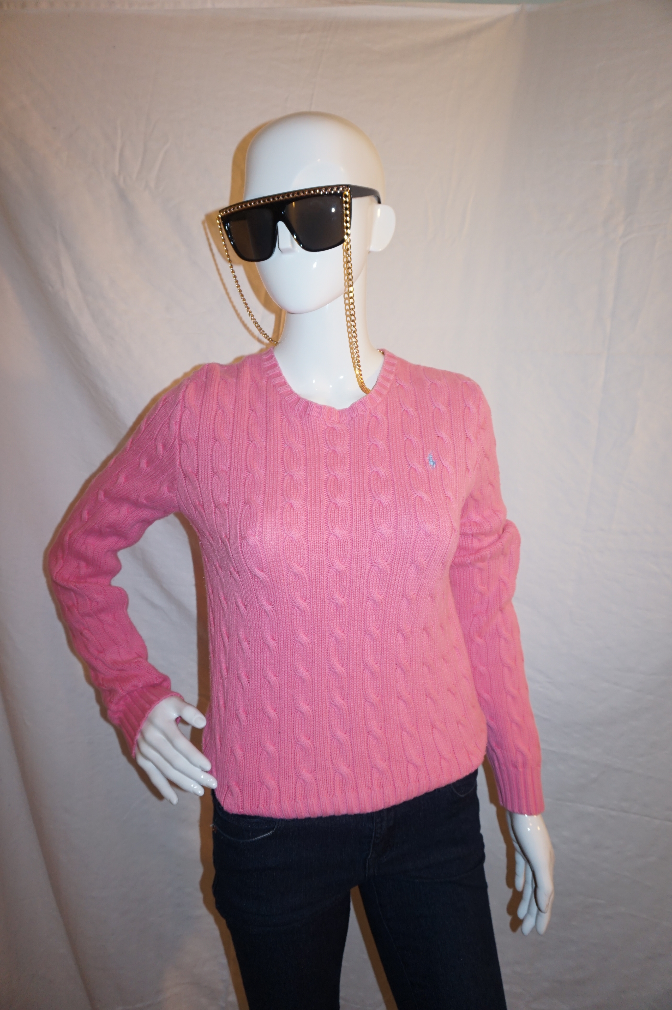 Divaxpress Resale Vintage Ralph Lauren Pink Sweater Size S Online