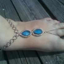 Peacock foot jewelry 1piece