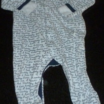 Blue Everybody Loves Me Sleeper-Little Bundles Size 3-6 Months