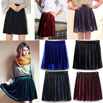 Velvet High Waist Skirt
