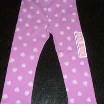 Purple Heart Leggings-NEW-Circo Size 2T