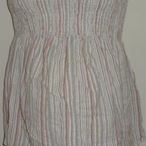 Pink/Green Stripe Tube Top-Motherhood Maternity Size Small  SF0413