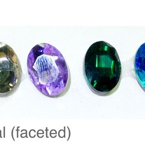 Oval czech crystal (faceted) 10mm x 14mm