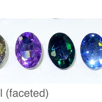 Oval czech crystal (faceted) 13mm x 18mm