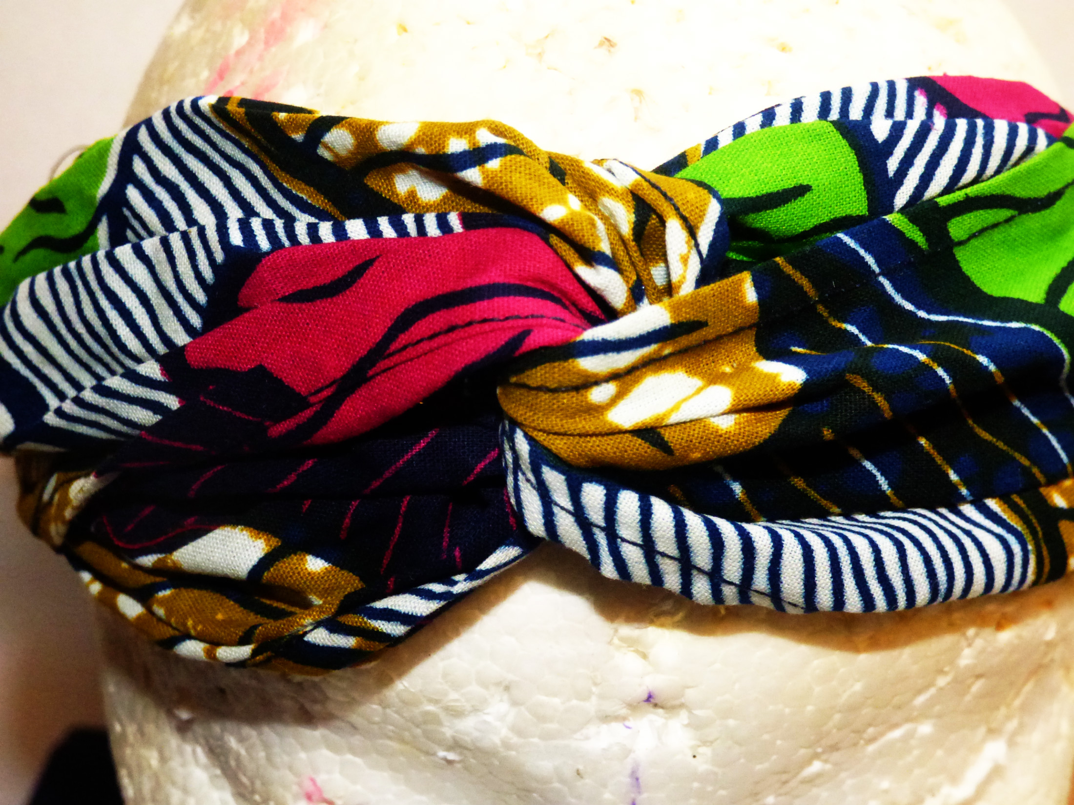 ankara ruffle headband