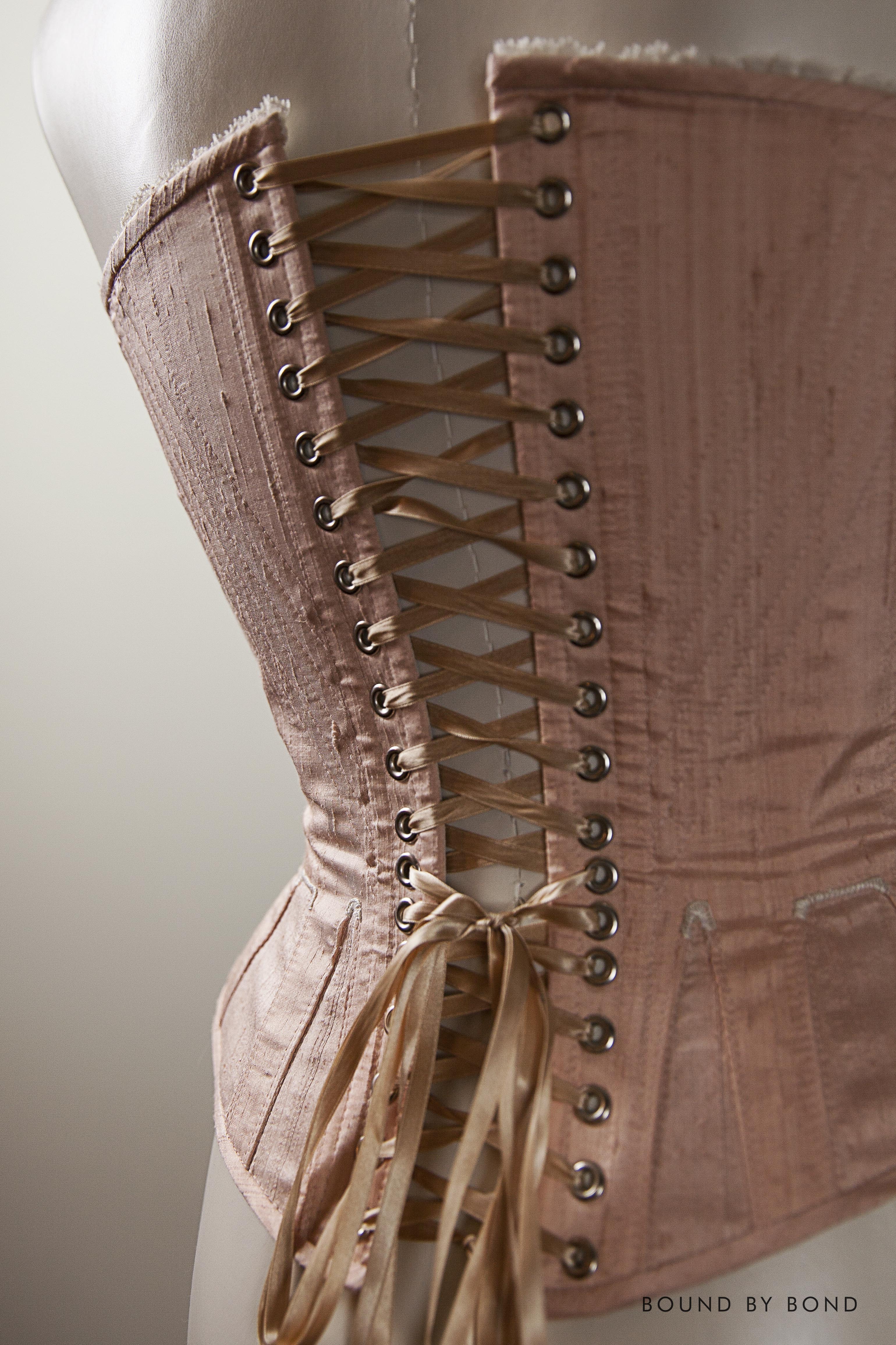 1864 Pink Silk Corset Â· BOUND by Bond Â· Online Store Powered by Storenvy