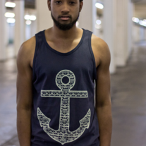 Patterned Anchor Tank Top