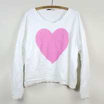 Wildfox Big Heart Oversized Sweater