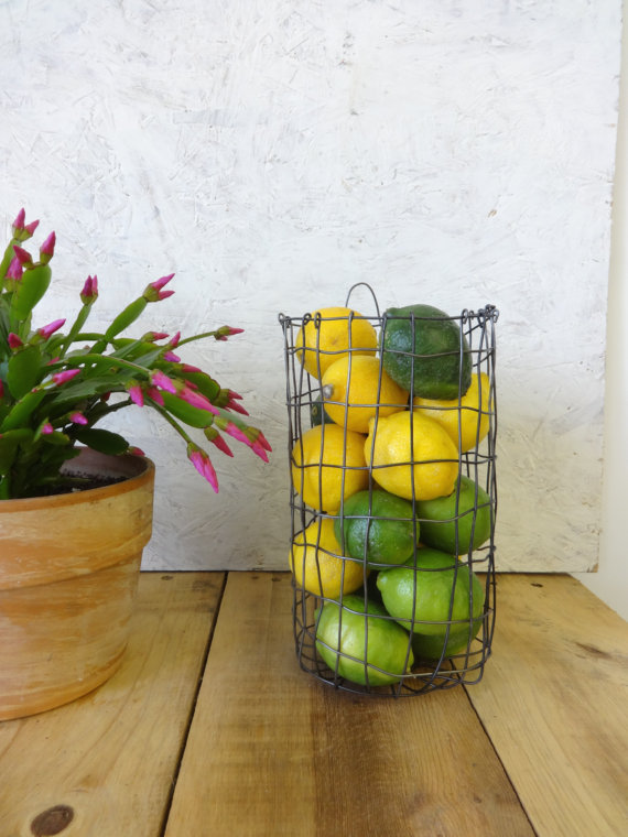 Large Hand Woven Wire basket on Storenvy