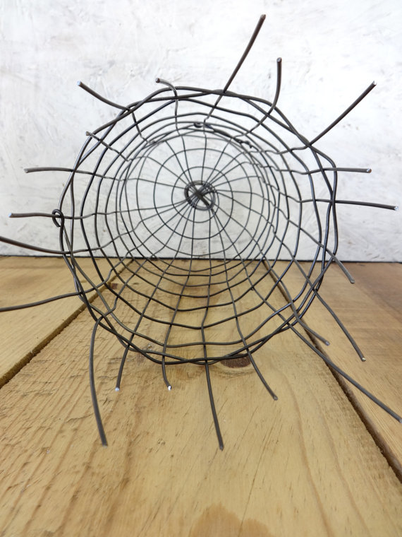 Large Hand Woven Wire basket on Storenvy