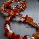 Orange Spice - simple carnelian stone beaded necklace - Thumbnail 1