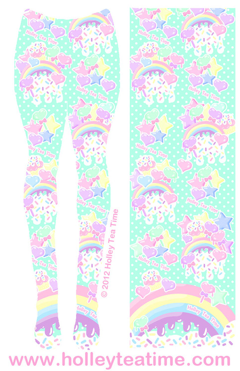 Pre-order! Rainbow Sweets Mint - Tights (1st gen.)