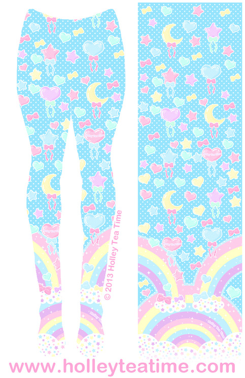 Pre-order! Pastel Party Tights - Blue