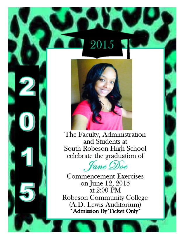 cheetah print graduation announcement 12 southern desktop
