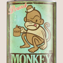 Drunk Monkey Flask
