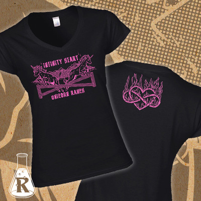 Unicorn ranch ladies v-neck