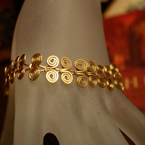 Egyptian Coil Continuous 10K Goldfill Bracelet