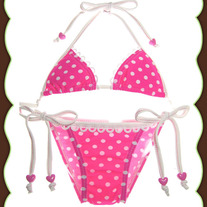 Babi-Kini Pink Itsy Bitsy Polka Dot Bikini