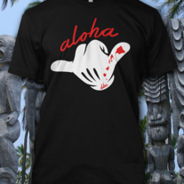 Aloha Shaka Tee (Red/White)