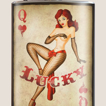 Queen of Hearts Flask