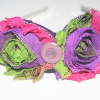 "Plum Pretty" shabby sass headband