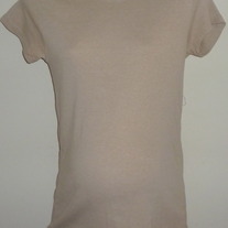 Light Tan Short Sleeve Shirt-Motherhood Maternity Size Large  GS513