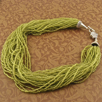 Notes on the Overland Route Seed Bead Necklace