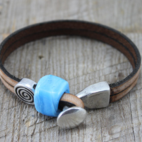 Old World Leather Bracelet