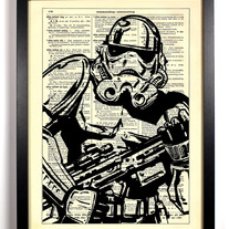 Image of Star Wars Stormtrooper, Vintage Dictionary Print, 8 x 10
